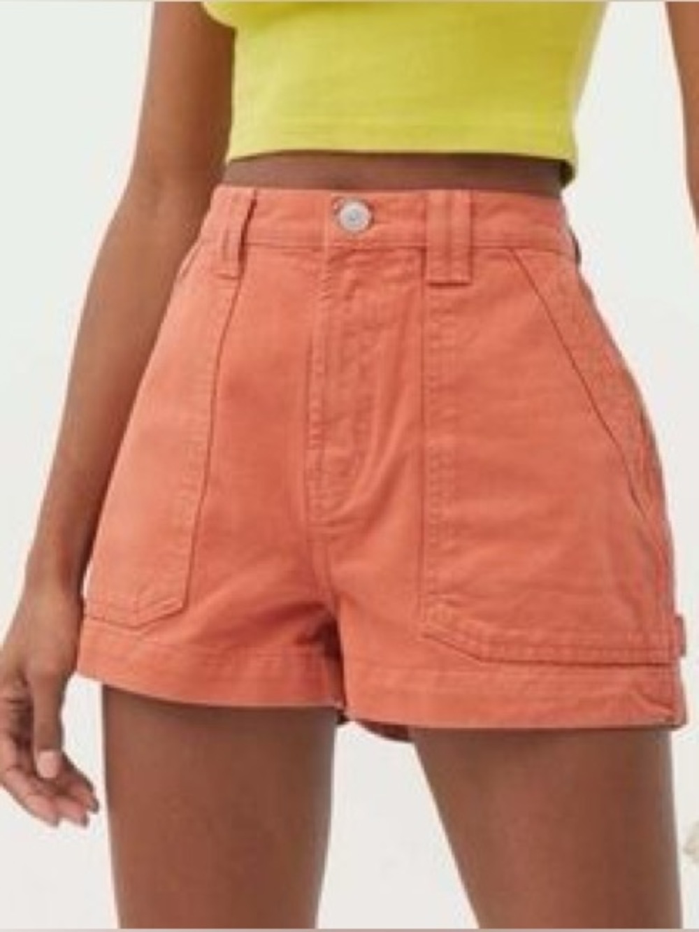 BDG Urban Outfitters Carpenter Shorts Orange Size 26